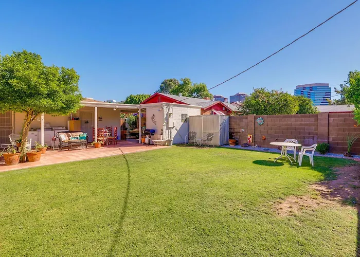 1/2 Mi To Light Rail: Midtown Phx W/ Patio